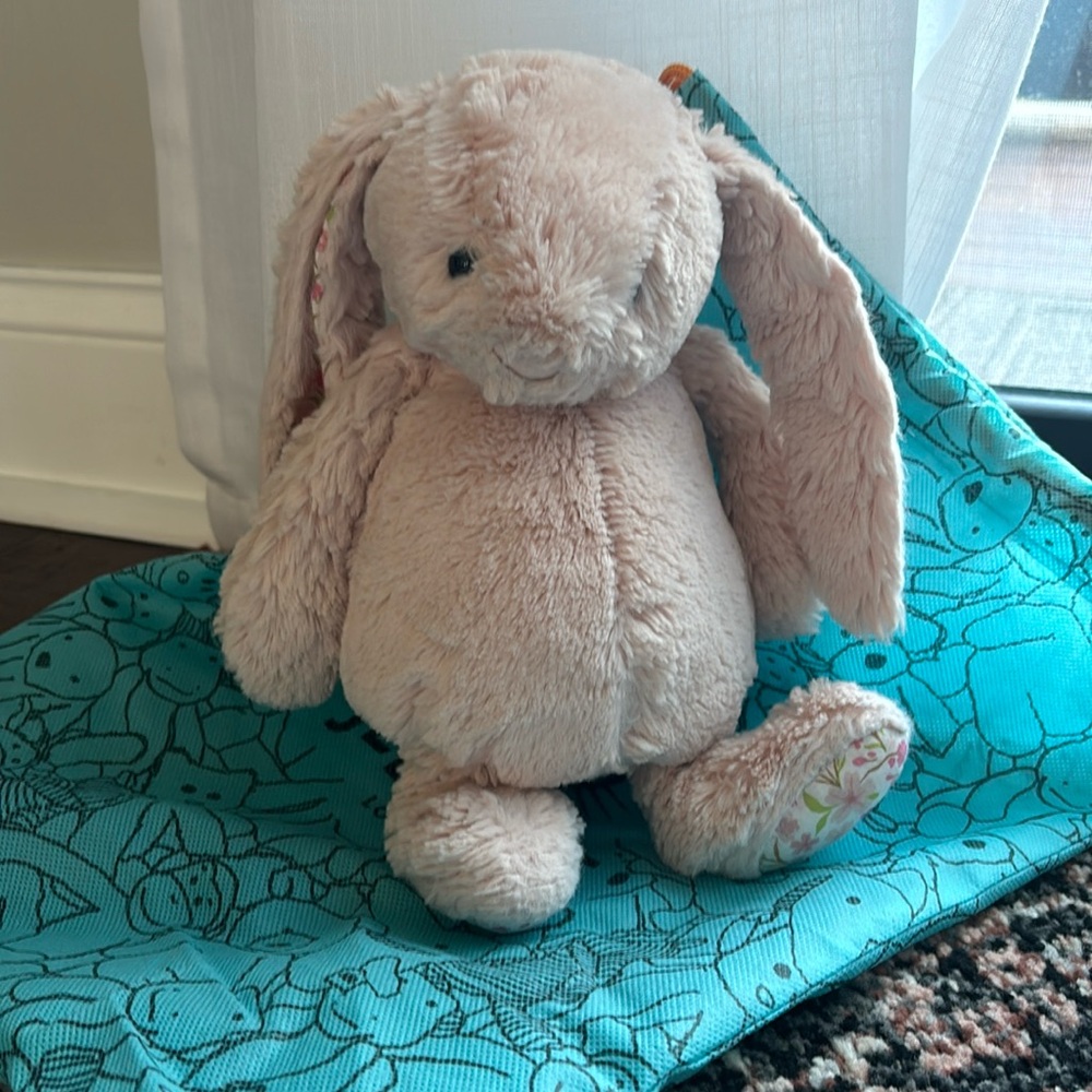 Jellycat Medium Blossom Blush Bunny Cherry